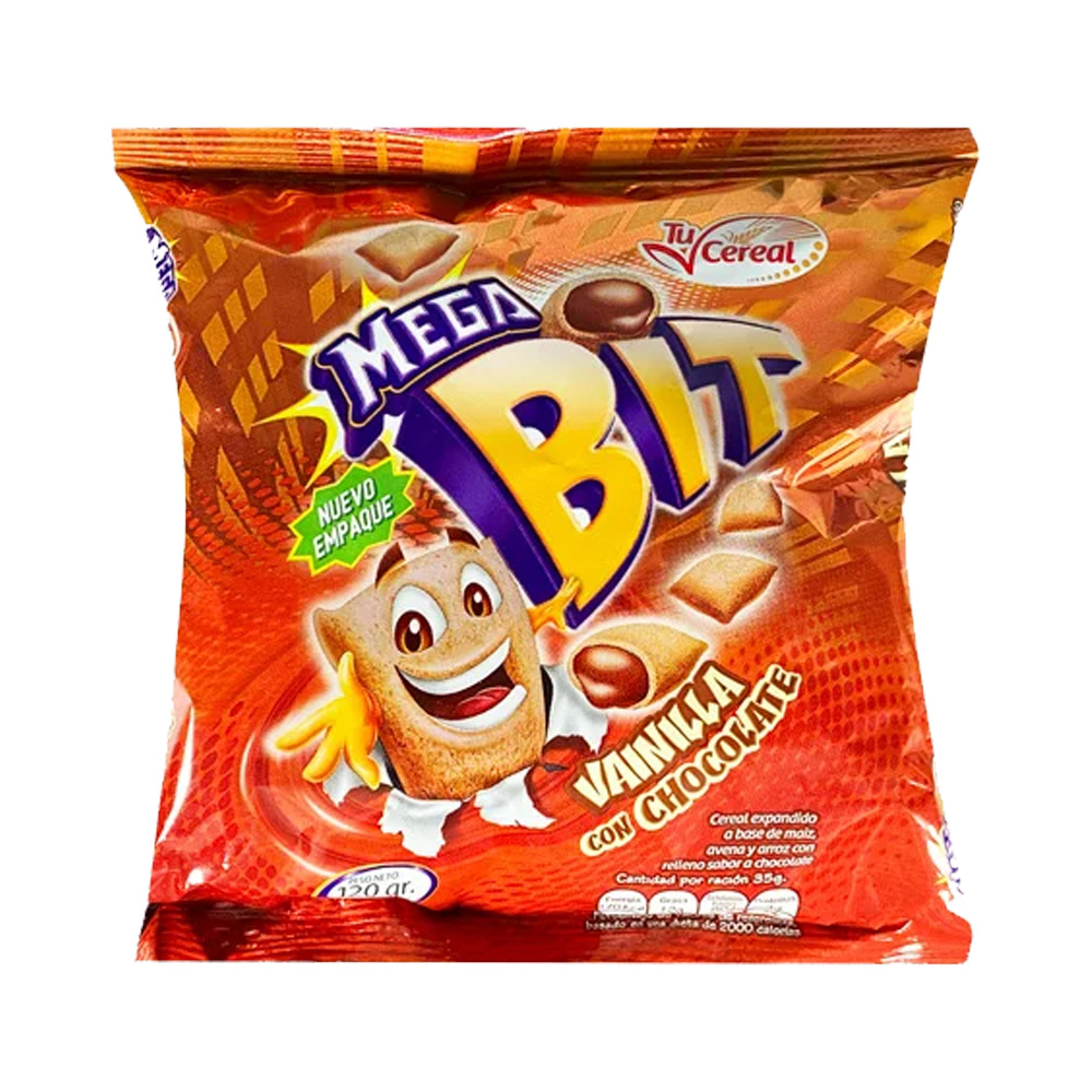 Cereal Mega Bit Vainilla – Chocolate 120g