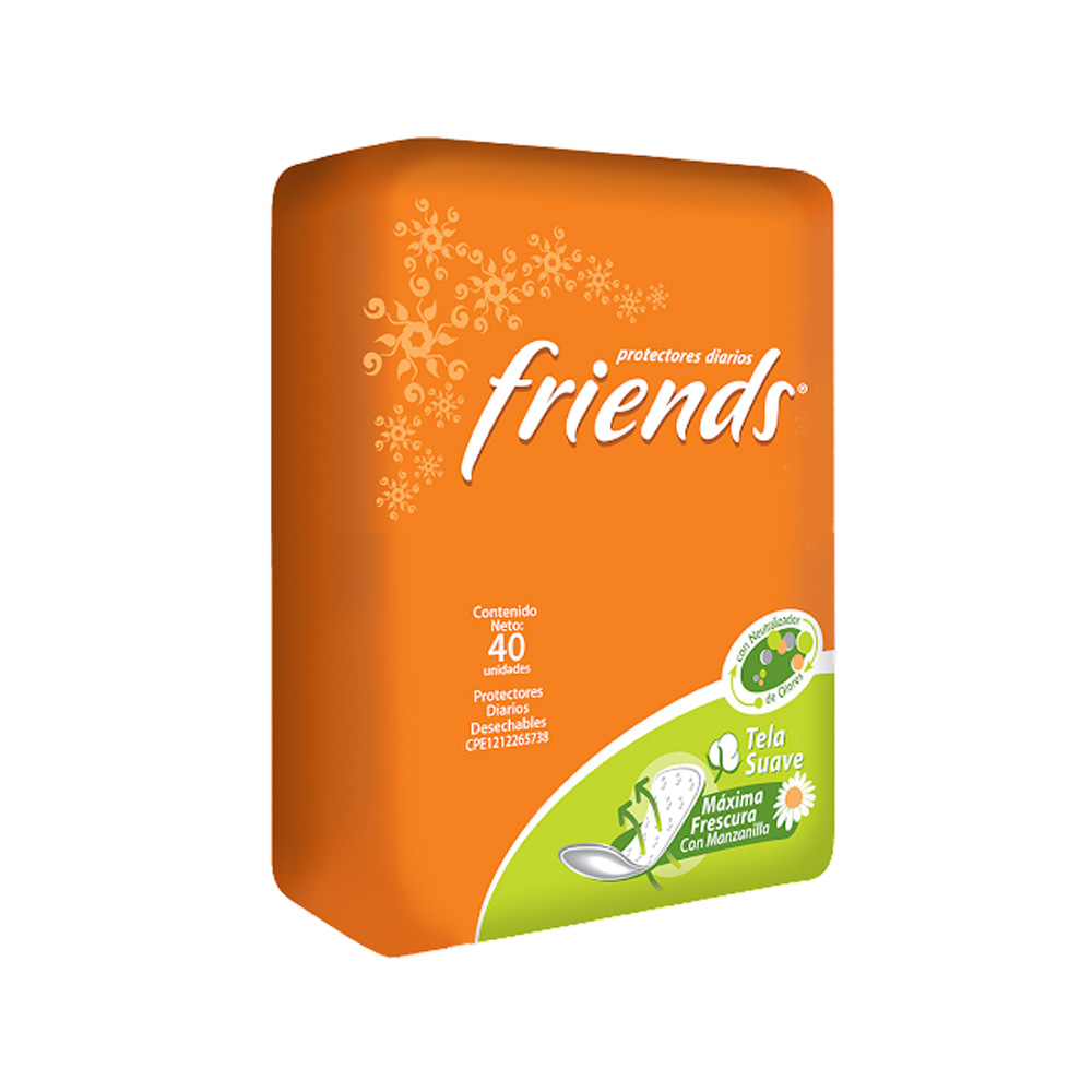 Protectores Diarios Friends Manzanilla 40uds