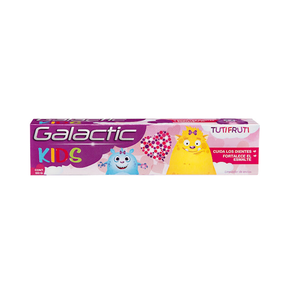 Crema Dental Galactic Kids Tuti Fruti Niña 100g