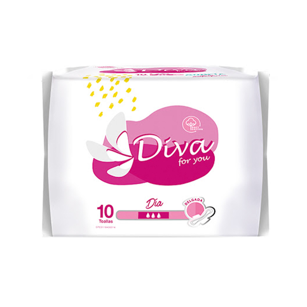 Toalla Sanitaria Diva Ultra Delgada Día 10uds