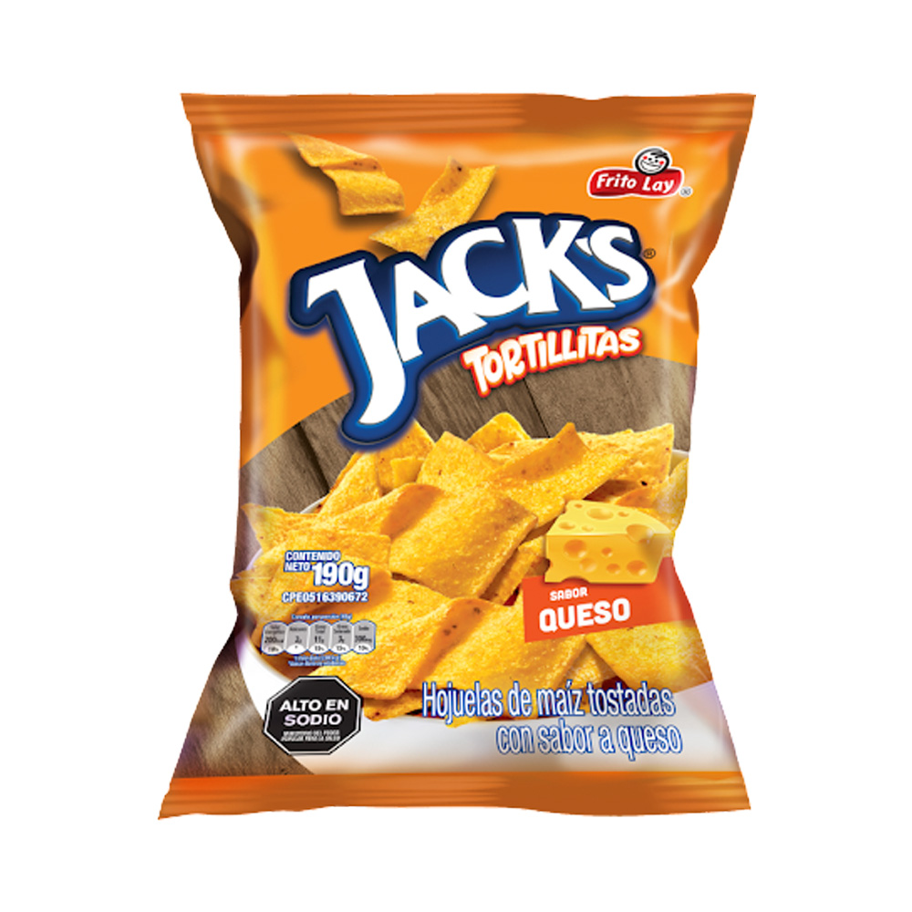 Snack Jacks Tortillas Queso 190g