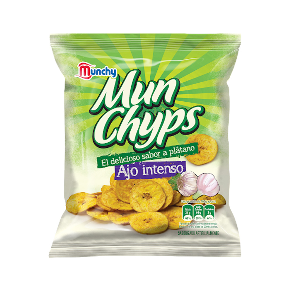 Snack Munchy Mun Chyps Ajo Intenso 110g