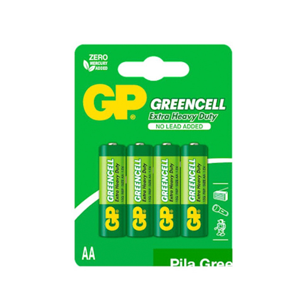 Batería Gp Greencell AA 4uds