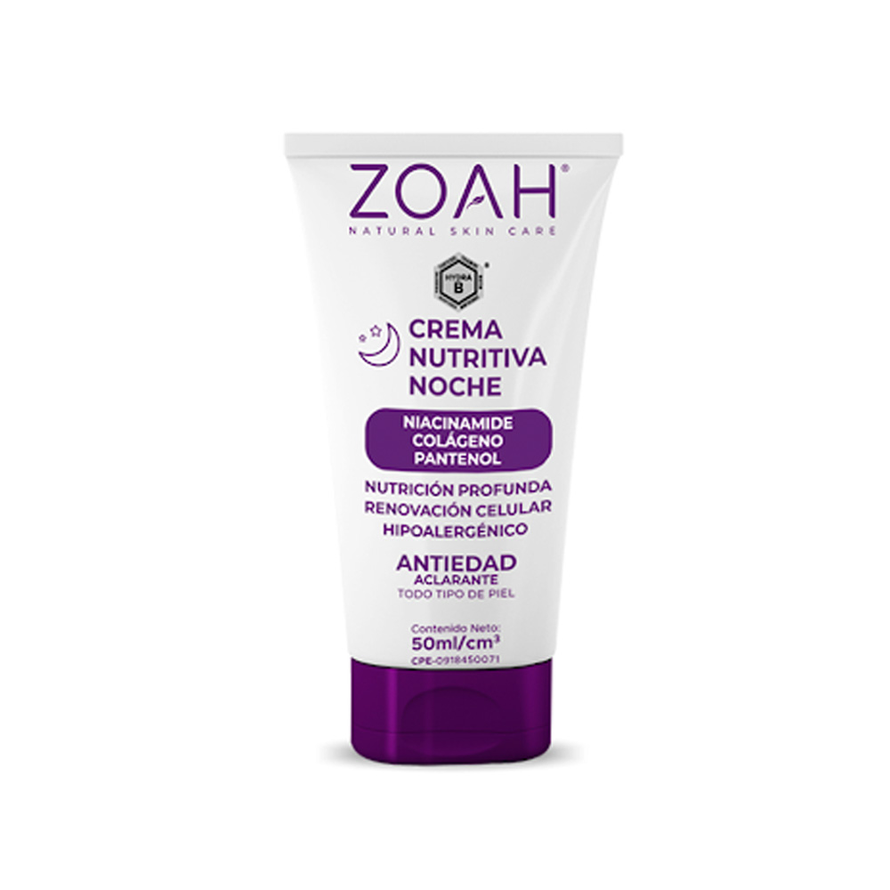 Crema Nutritiva Zoah Noche Anti-Edad 50ml