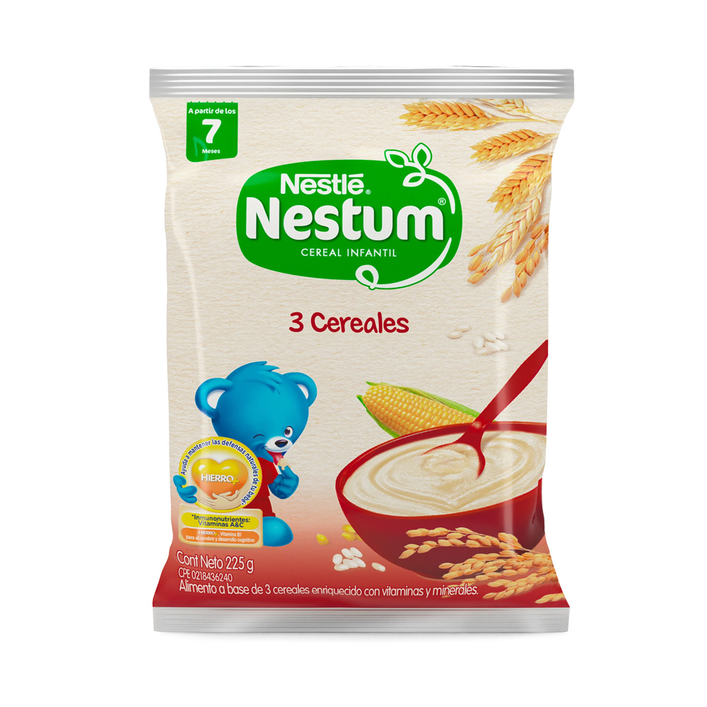 Cereal Infantil Nestum 3 Cererales Bolsa 225g