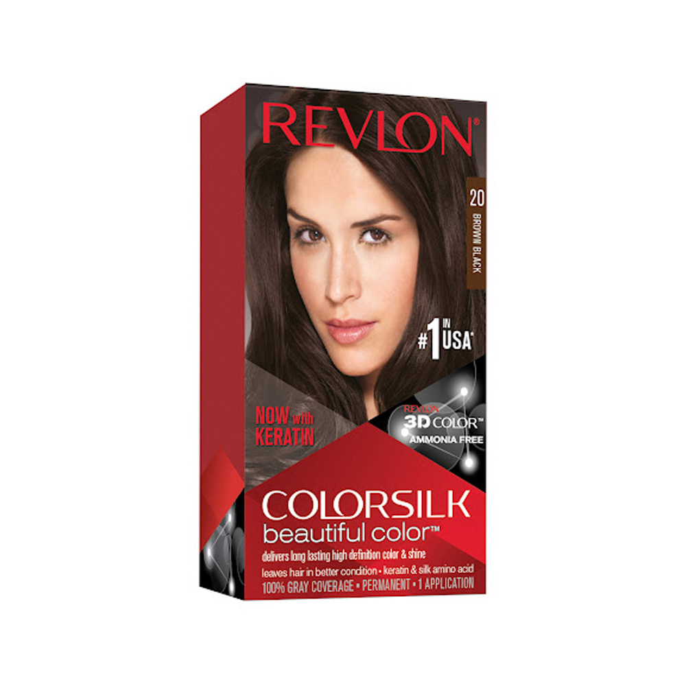 Tinte Revlon Colorsilk Kit 20 Marrón/Negro