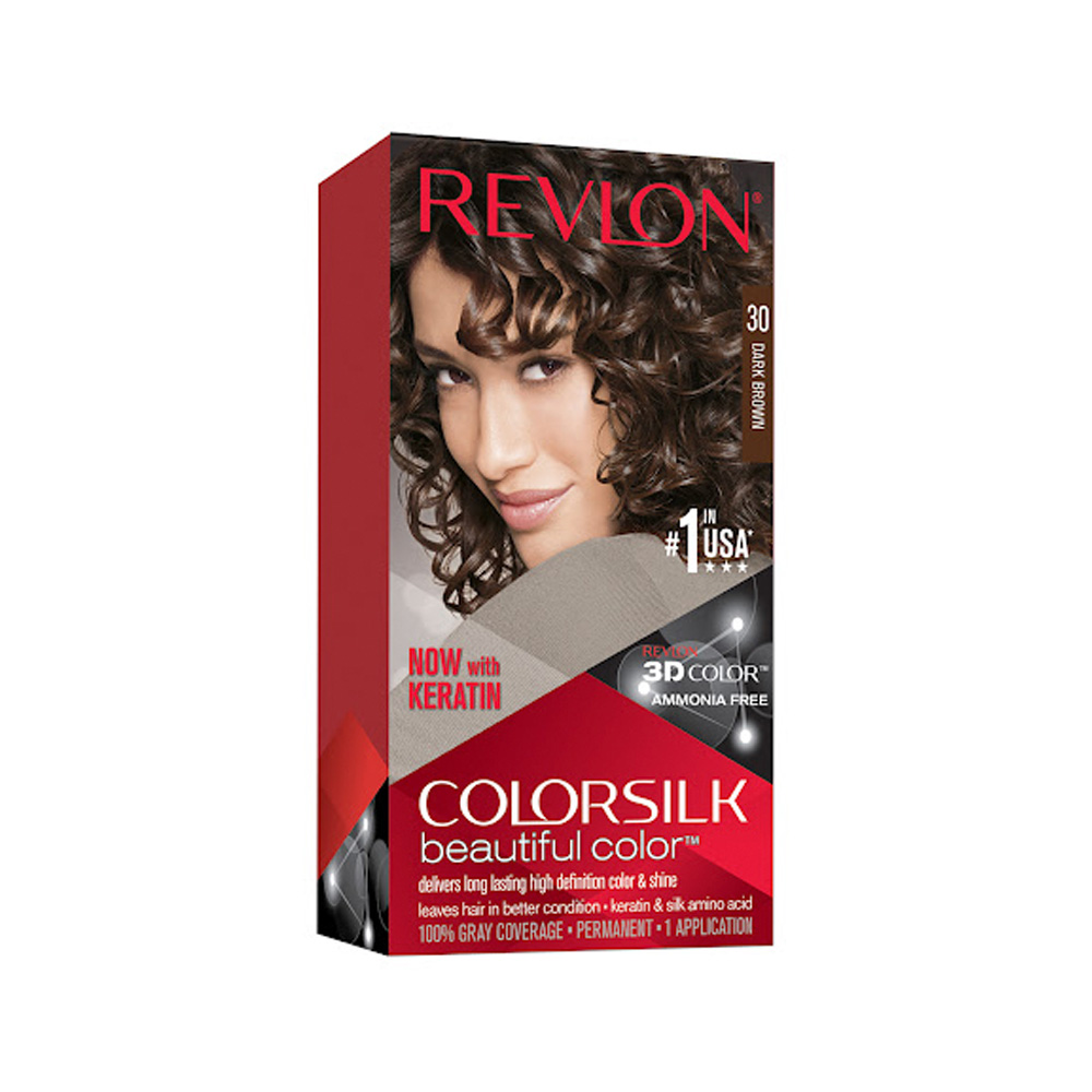 Tinte Revlon Colorsilk Kit 30 Marrón Oscuro