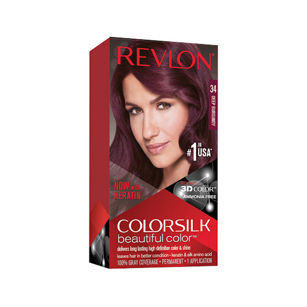 Tinte Revlon Colorsilk Kit 34 Borgona Profundo