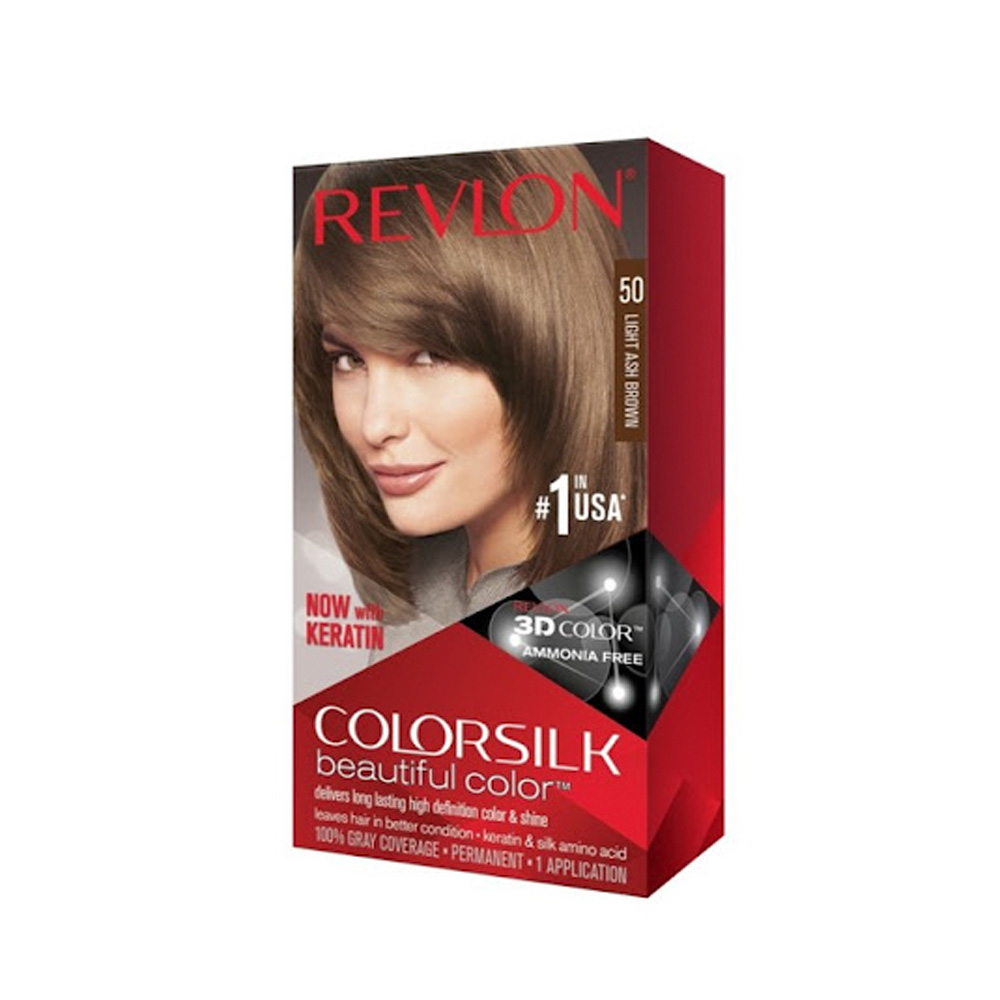 Tinte Revlon Colorsilk Kit 50 Castaño Cenizo Claro