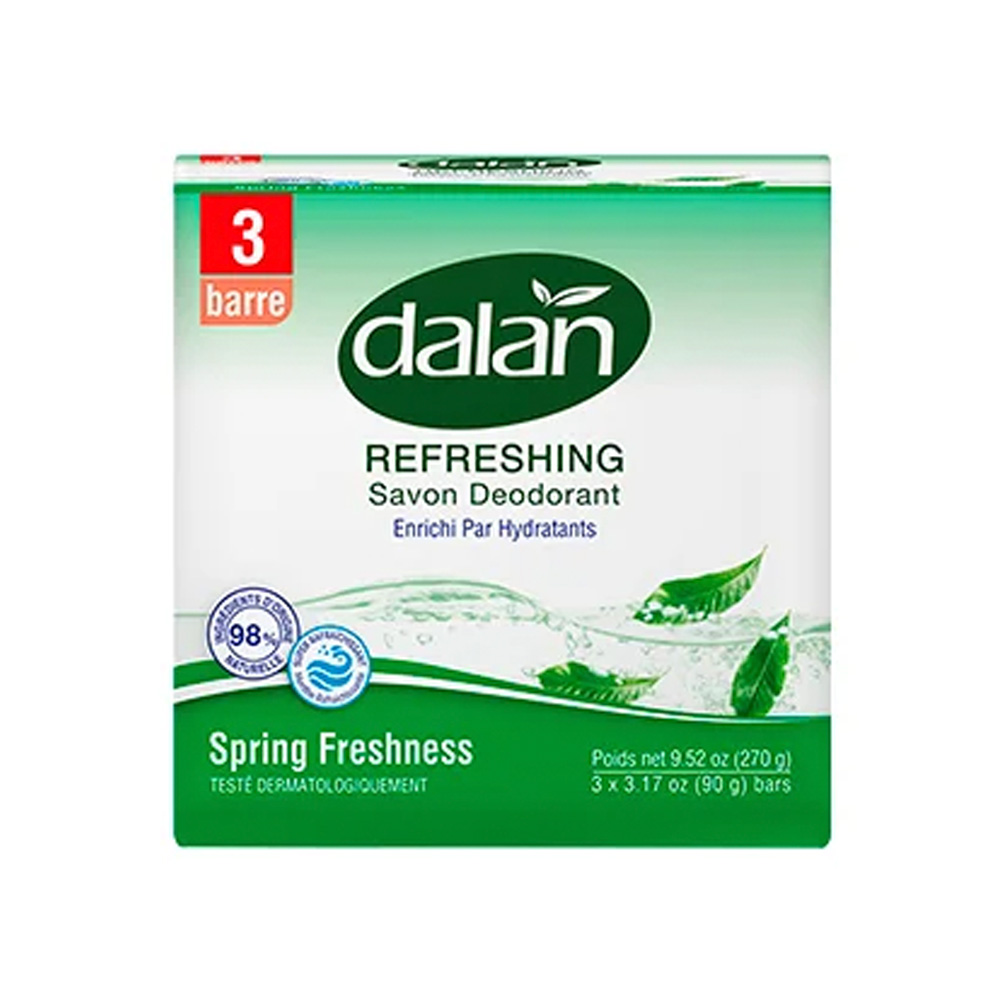 Jabón en Barra Dalan Antibacterial Spring Fresh 3x90g