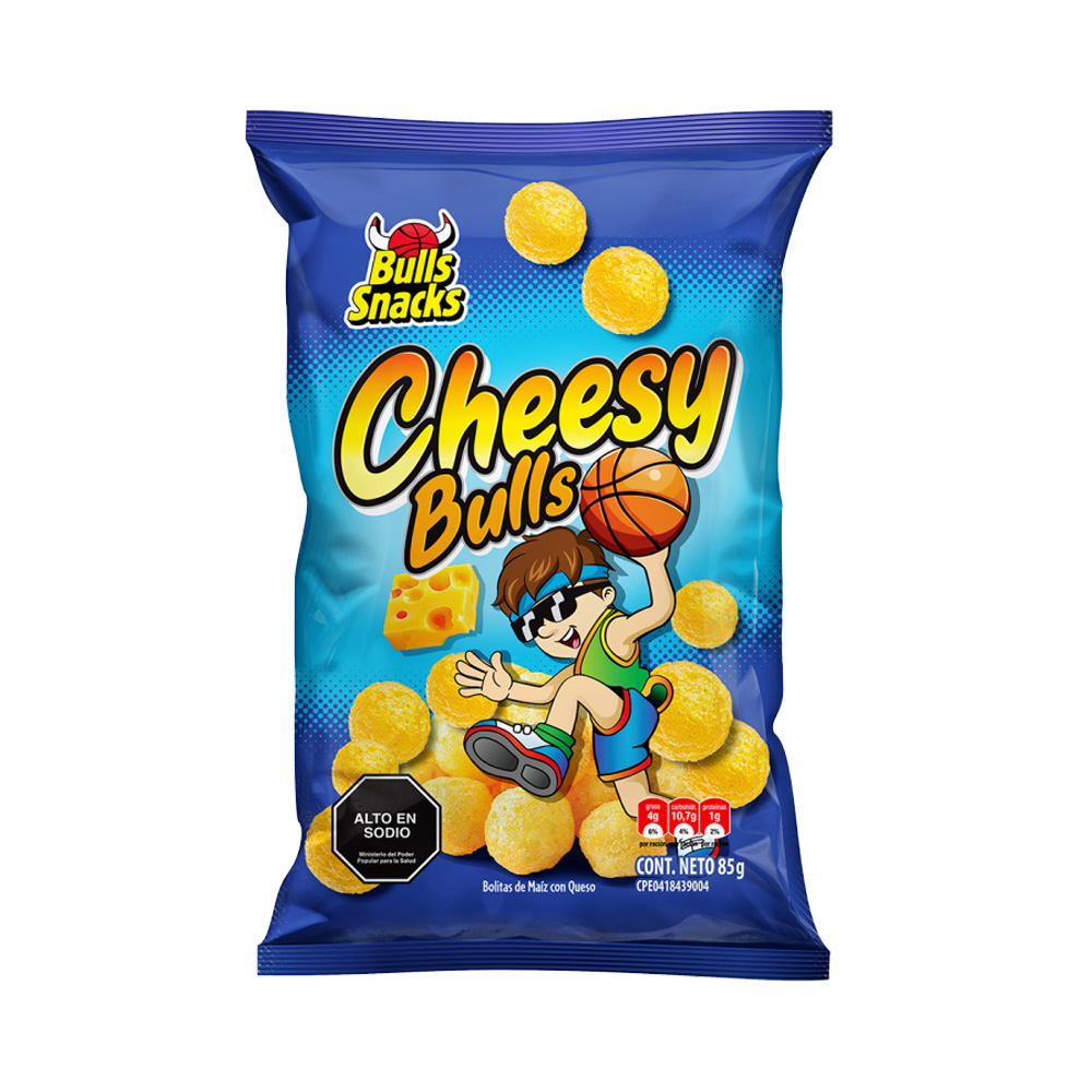 Snack Bulls Snacks Cheesy Bulls 85g