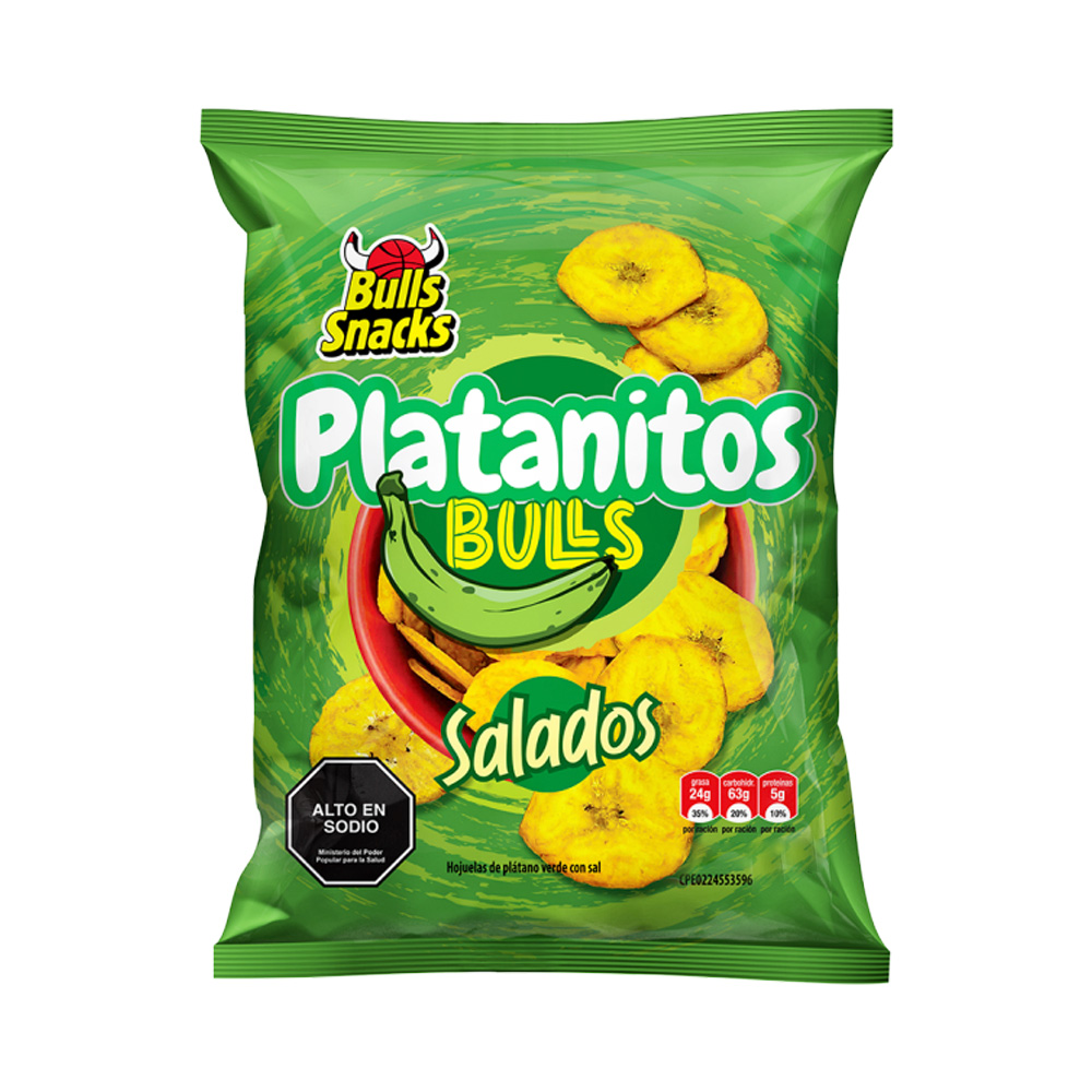 Snack Bulls Snacks Platanitos Bulls 75g