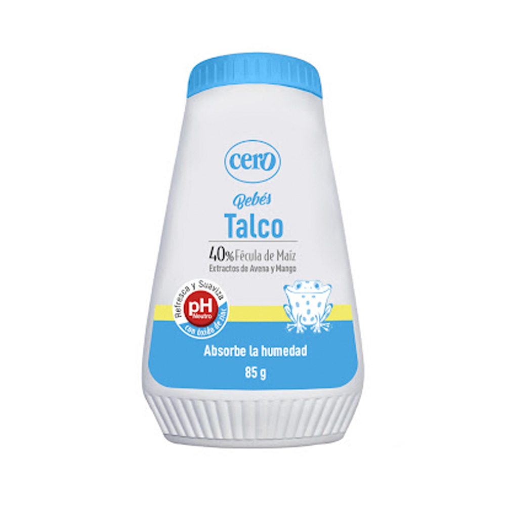 Talco para Bebés Cero Fécula de Maíz 85g