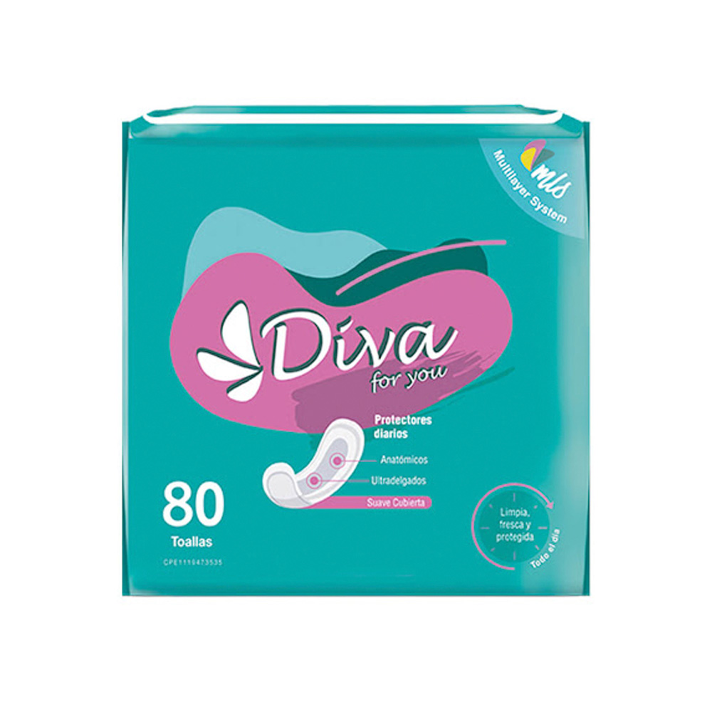 Protectores Diarios Diva For You 80uds