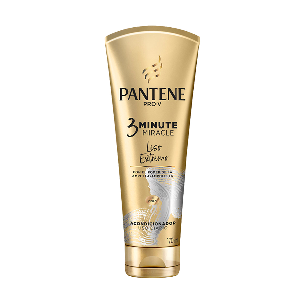 Acondicionador Pantene Pro V 3 Min Miracle Liso Extremo 170ml