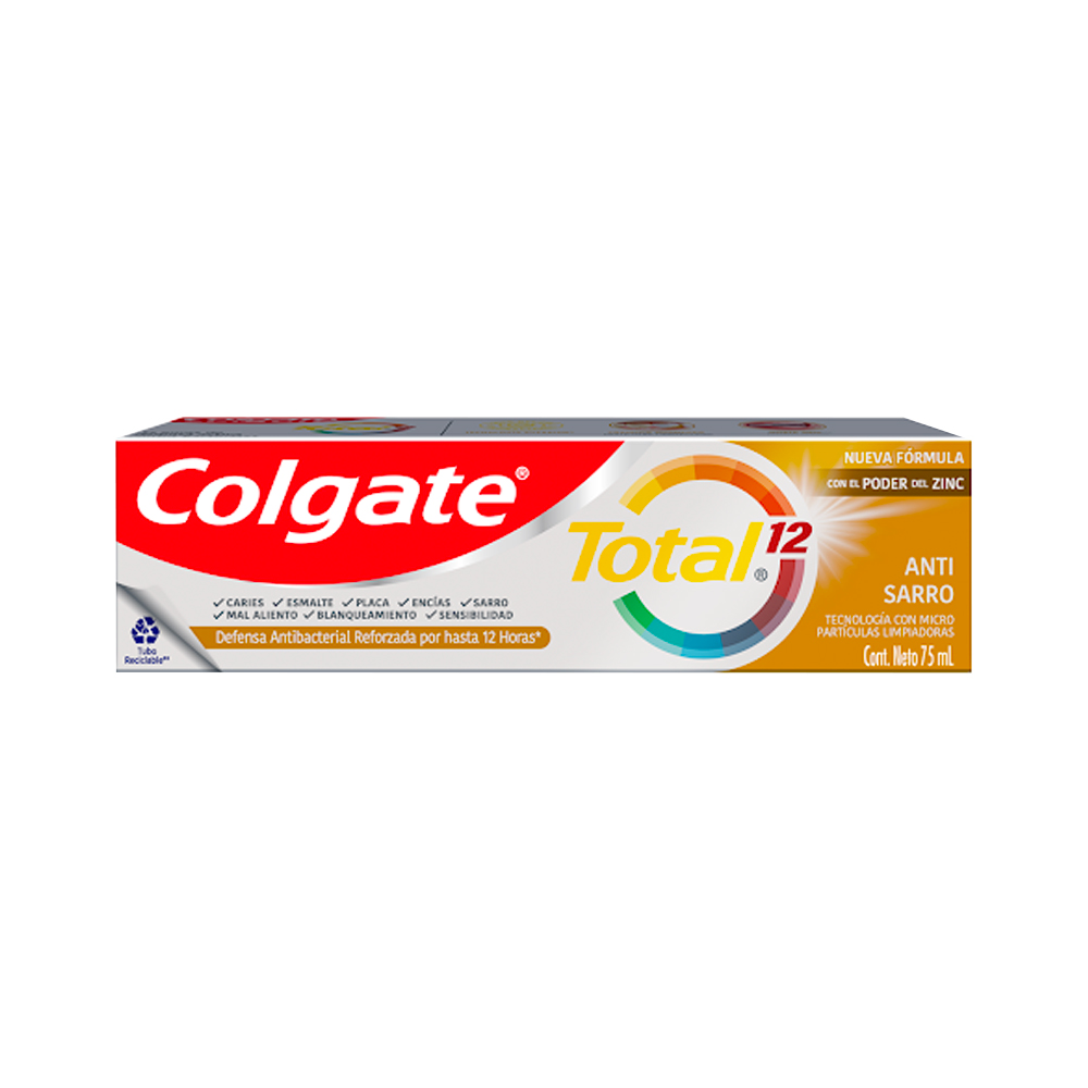 Crema Dental Colgate Total 12 Anti-Sarro 75ml