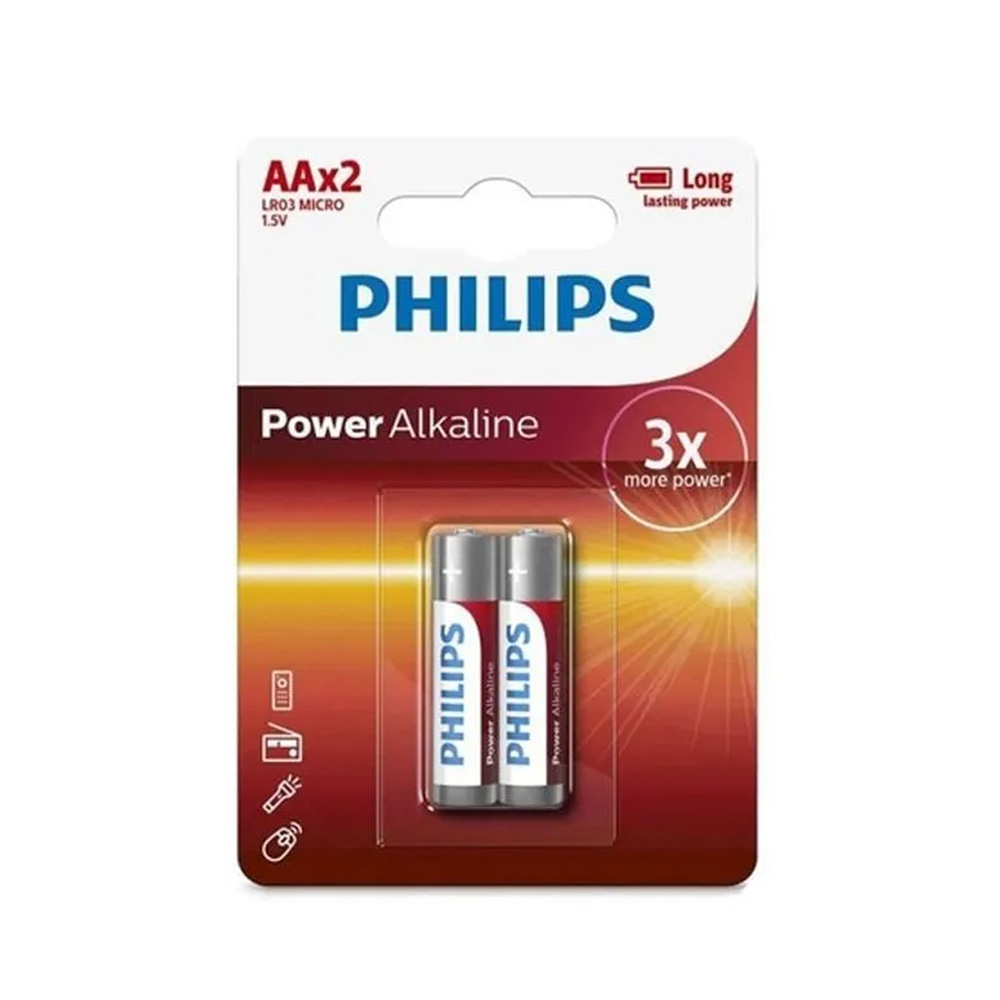 Pila Philips Power Alcalina AA X2uds