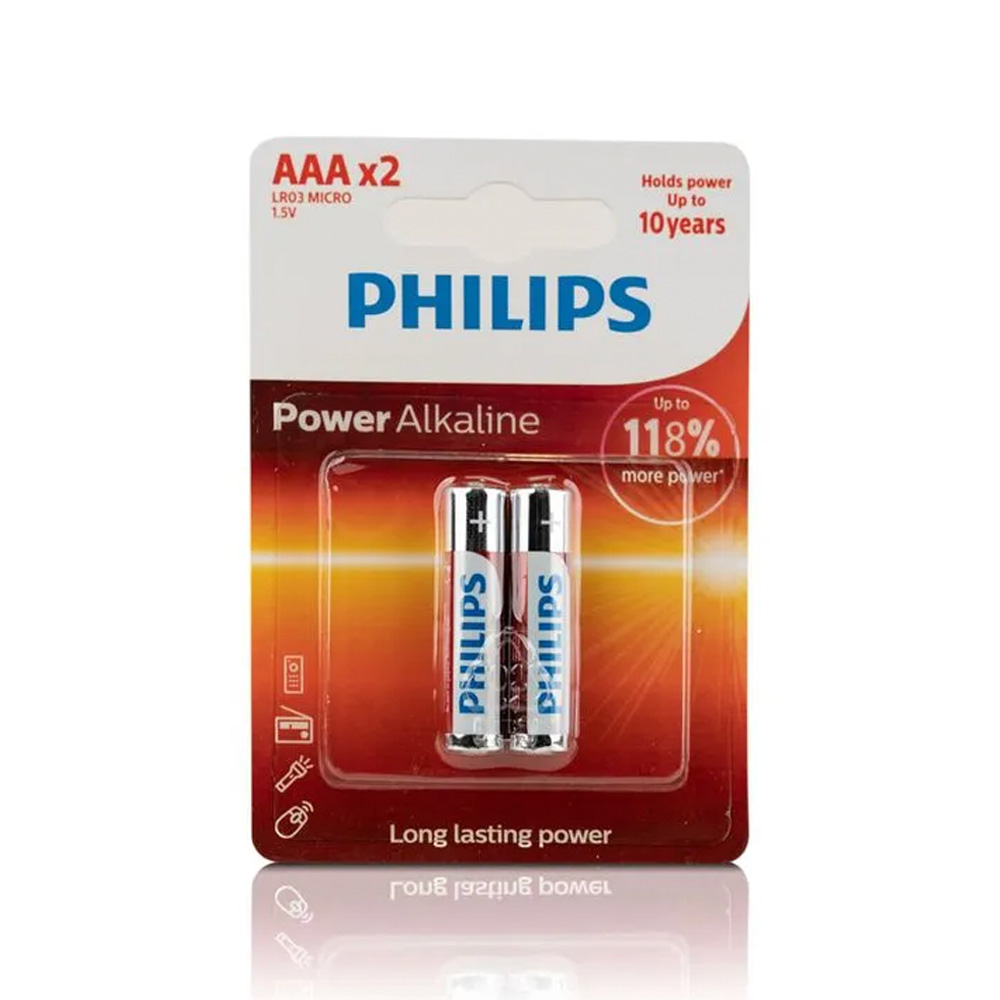 Pila Philips Power Alcalina AAA X2uds