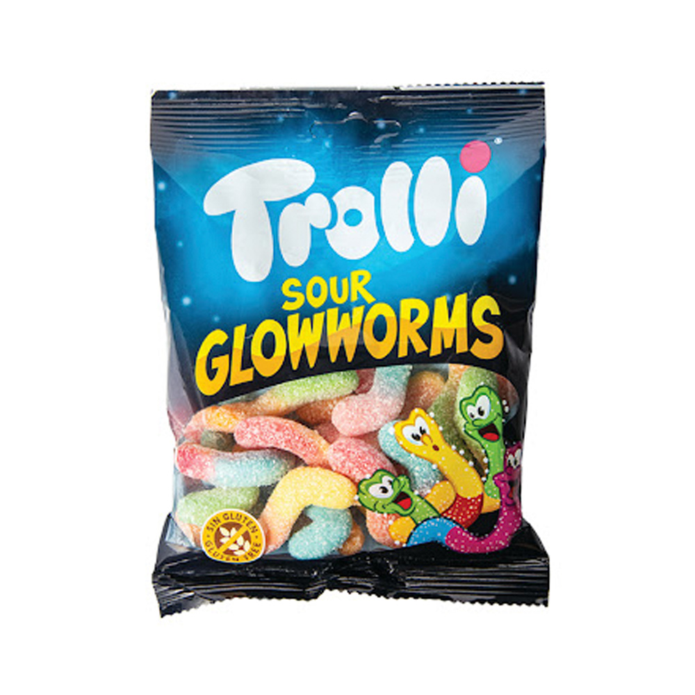 Gomita Trolli Sour Gloworms 100g