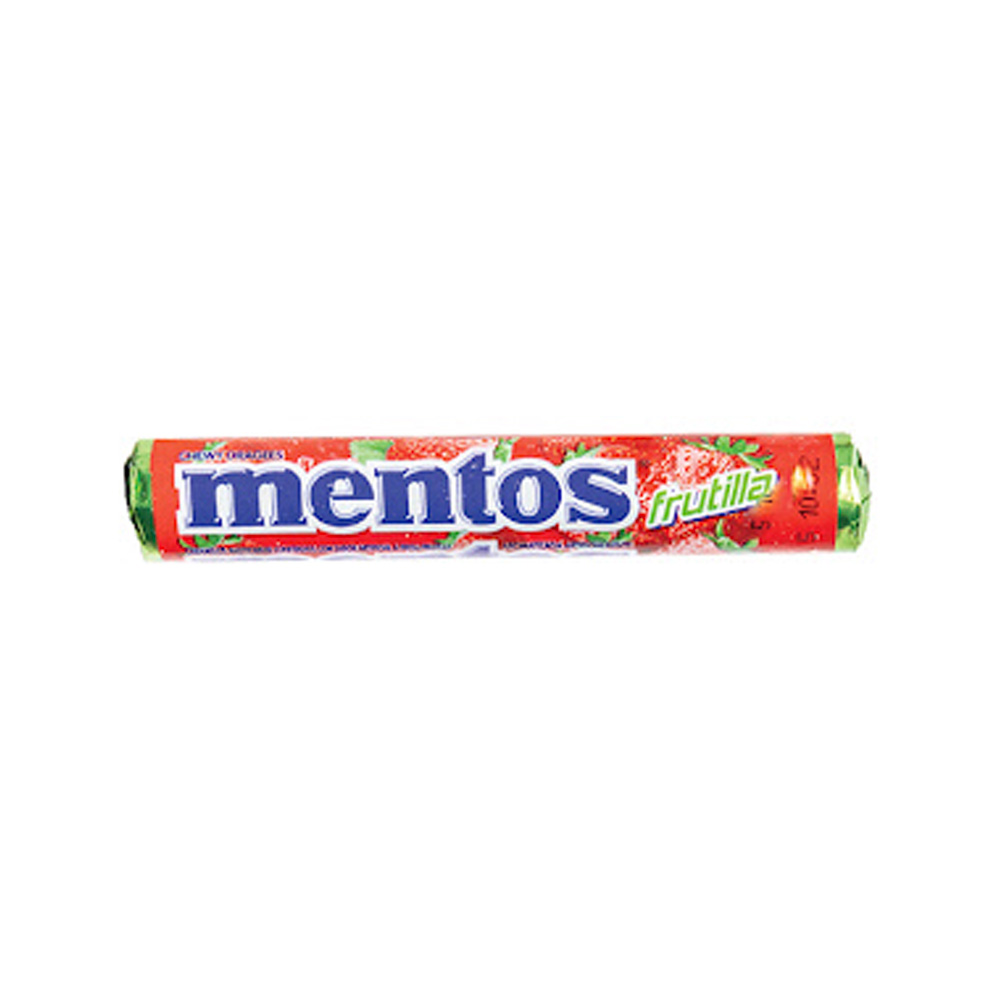 Caramelos Mentos Fresa 29,5g