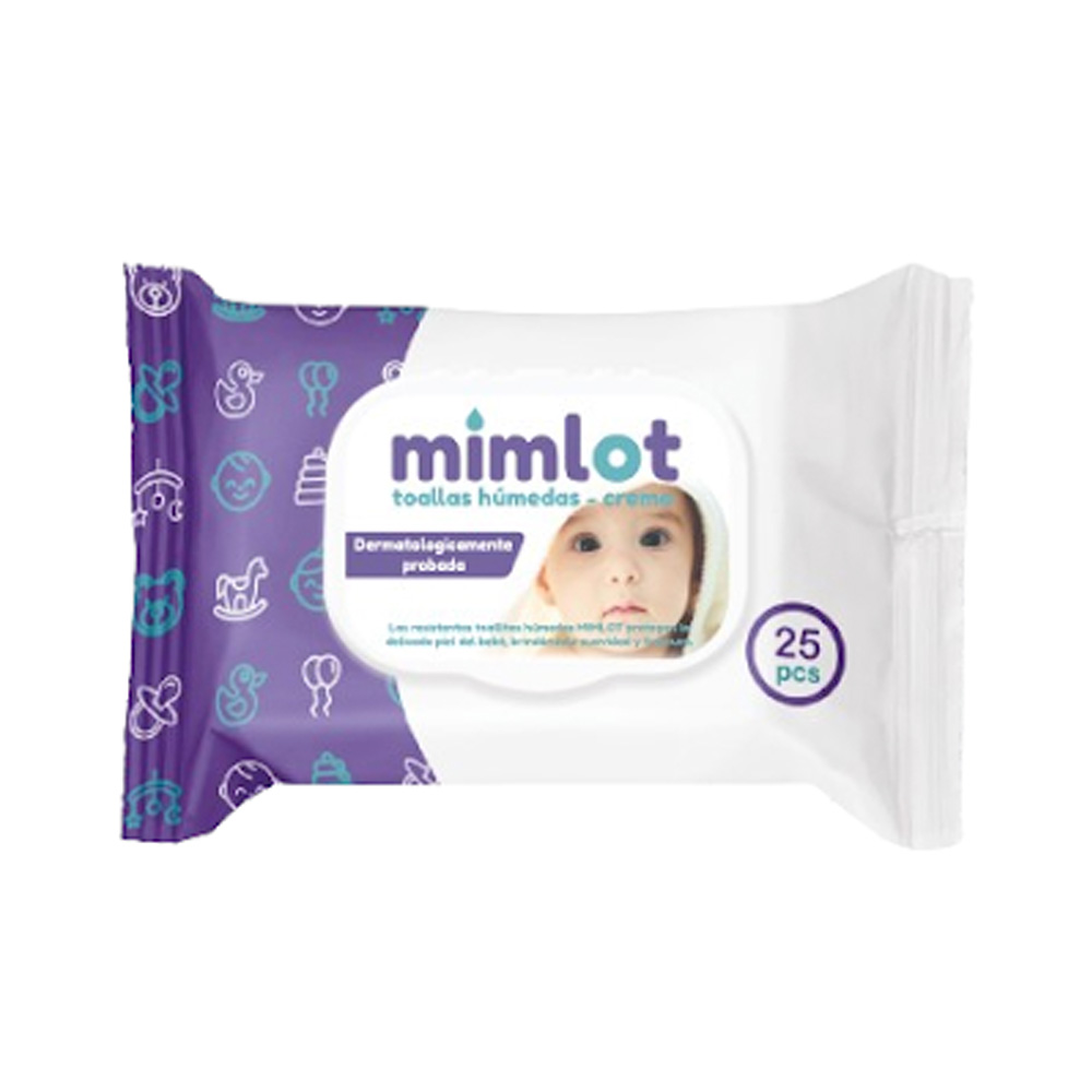 Toallas Húmedas Mimlot Crema 25uds