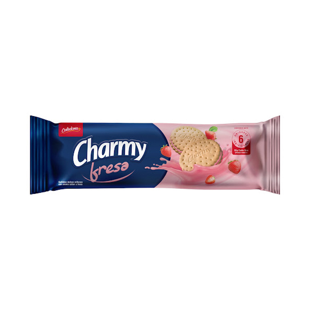 Galletas Charmy Fresa 192g