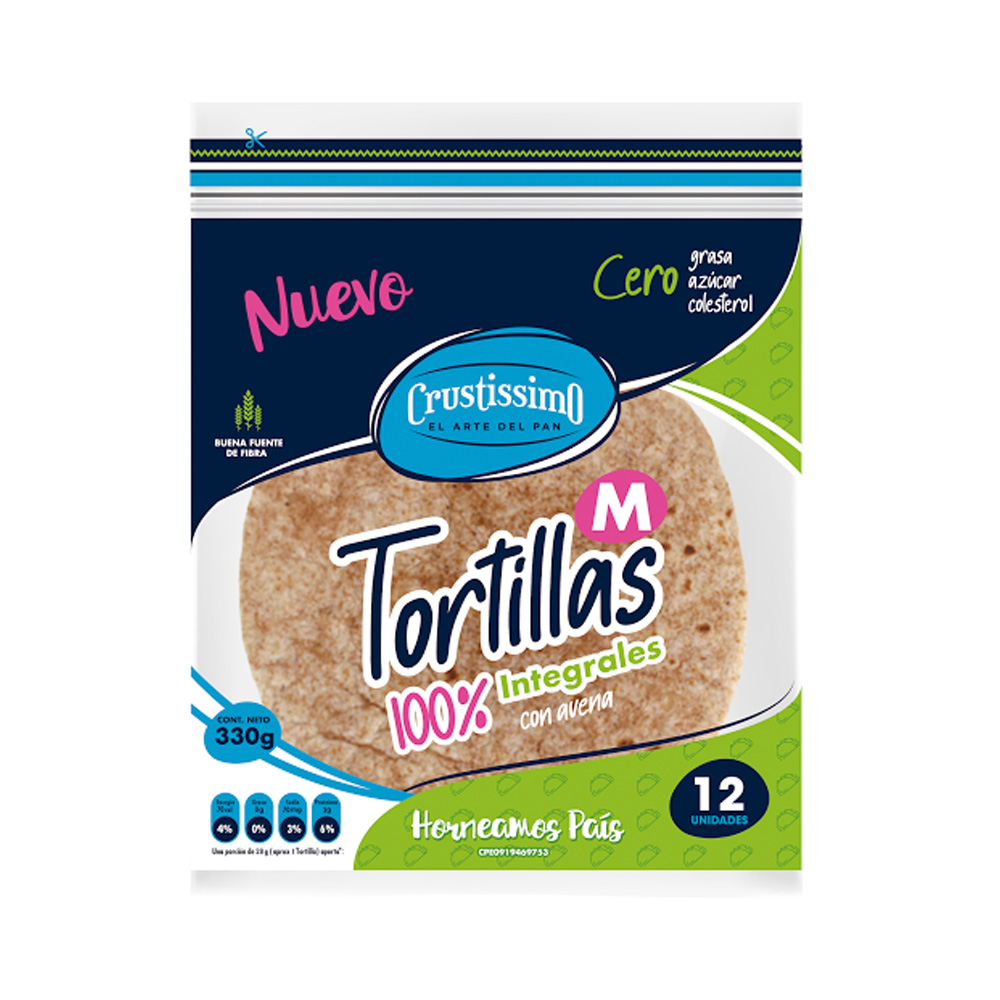 Tortilla Integral Crustissimo 330g