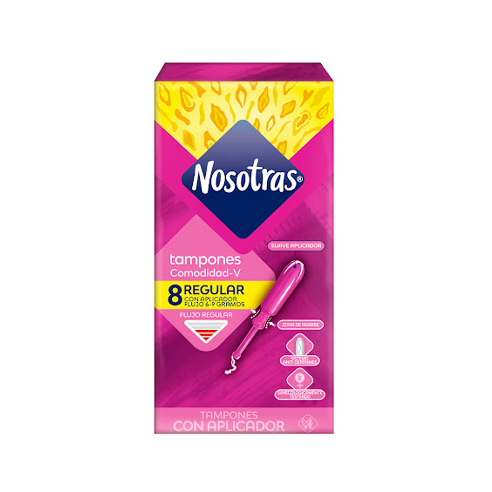 Tampones Nosotras Regular con Aplicador 8uds