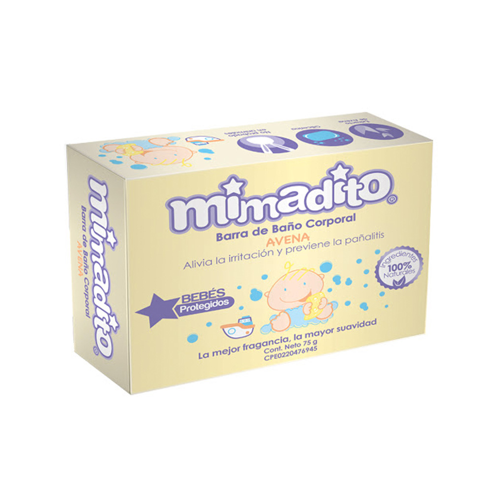 Jabón Mimadito Barra Avena 75g