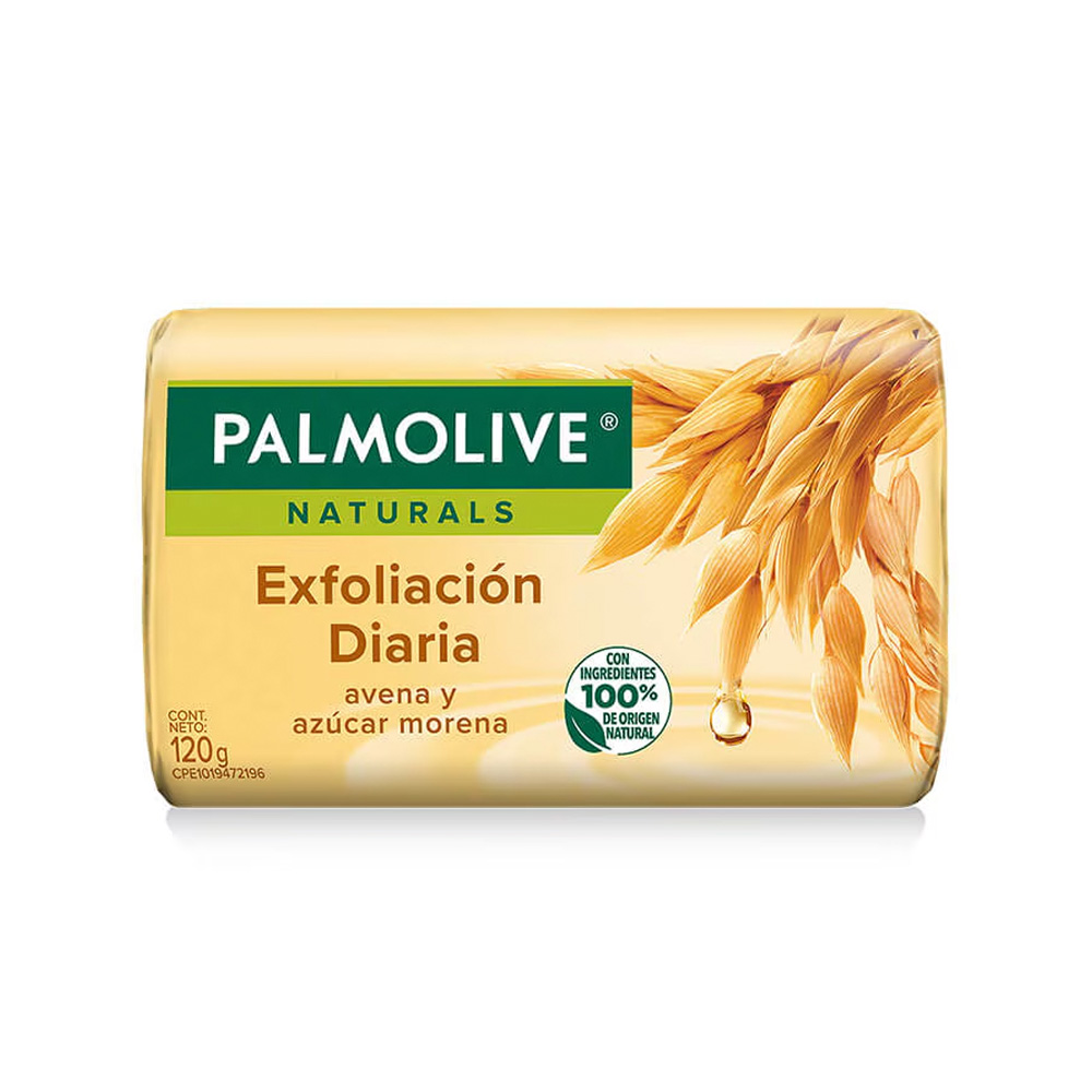 Jabón Palmolive en Barra Avena / Azucar Exfoliante 110g