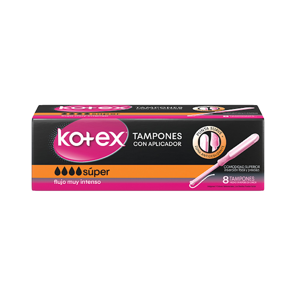 Tampones Kotex Súper 8uds