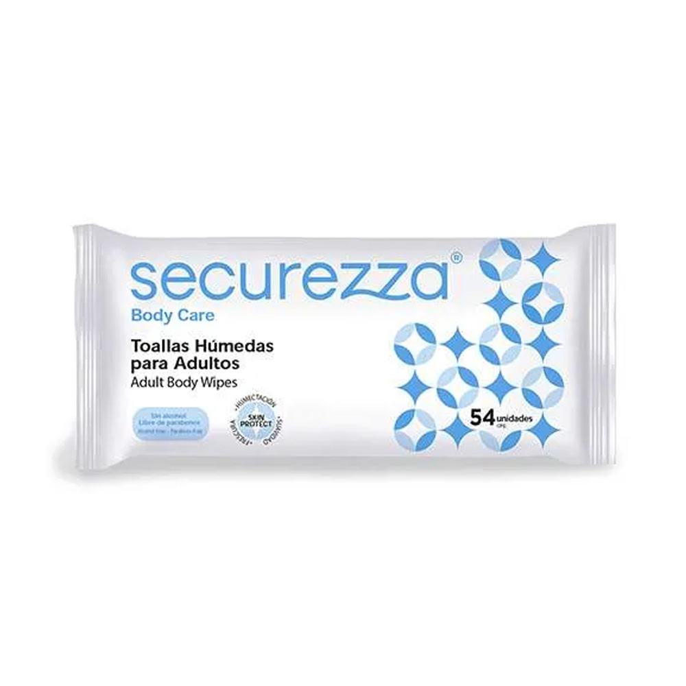 Toallas Húmedas Securezza BodyCare 54uds