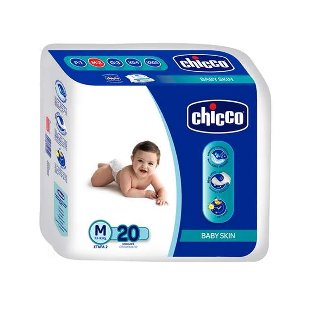 Pañales Desechables Chicco Talla M 20uds