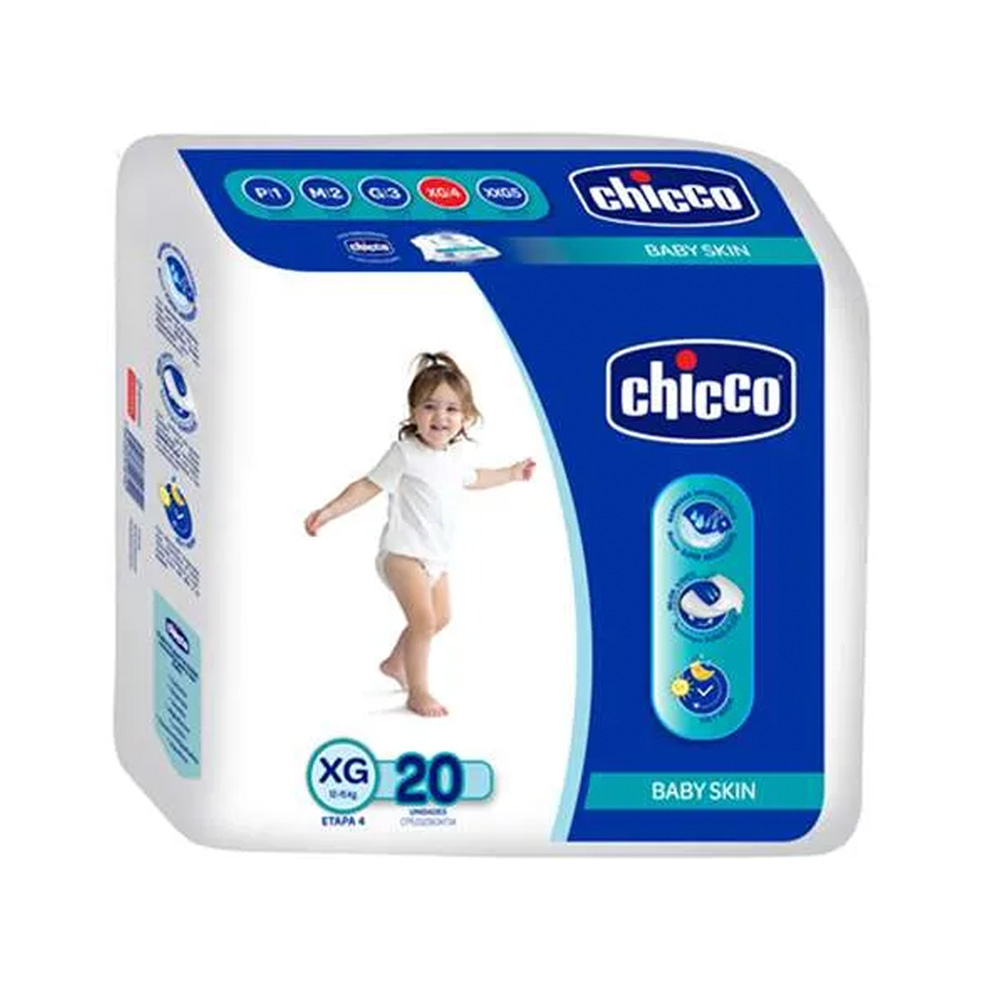 Pañales Desechables Chicco Talla XG 20uds