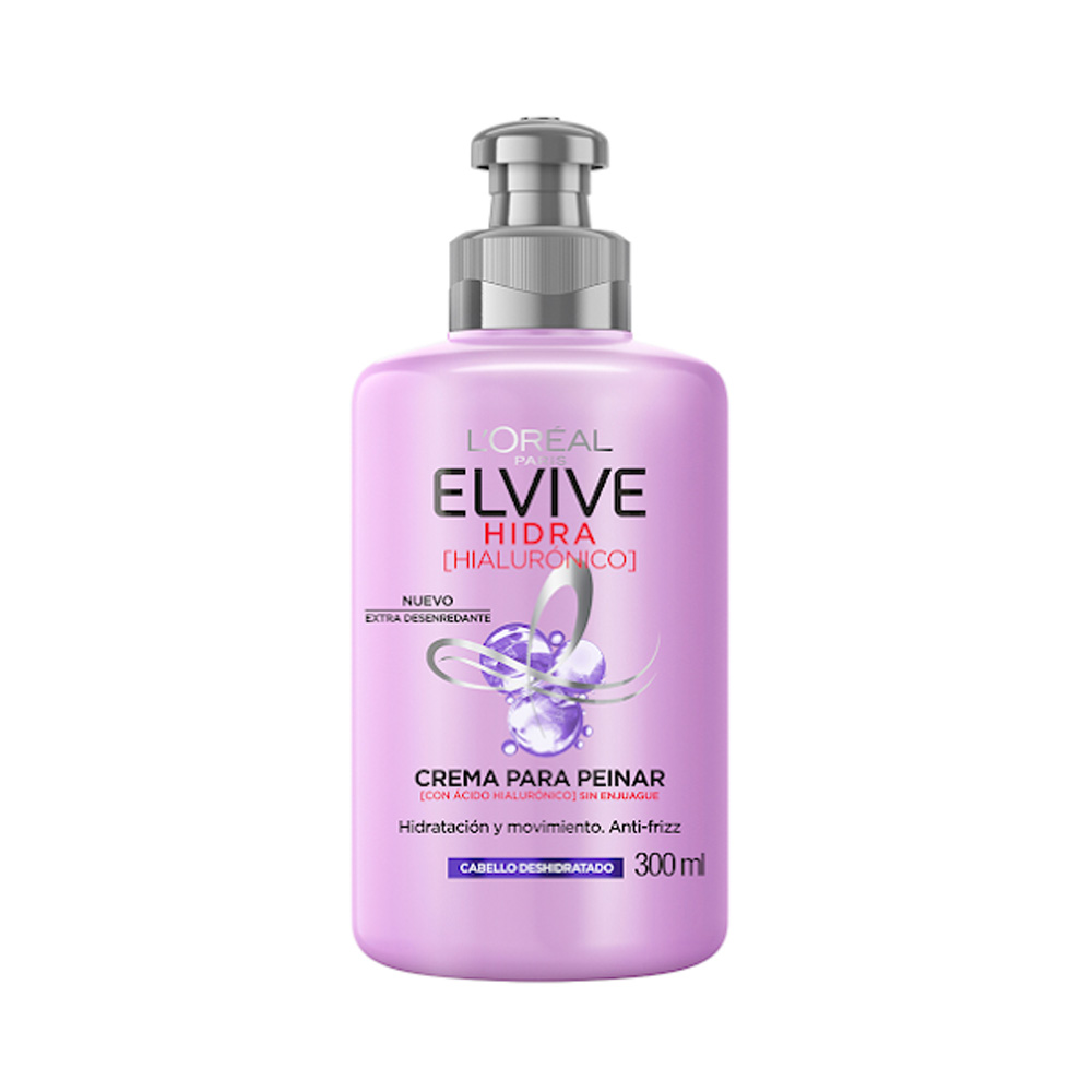 Crema de Peinar Elvive Hidratación Hialurónico 300ml