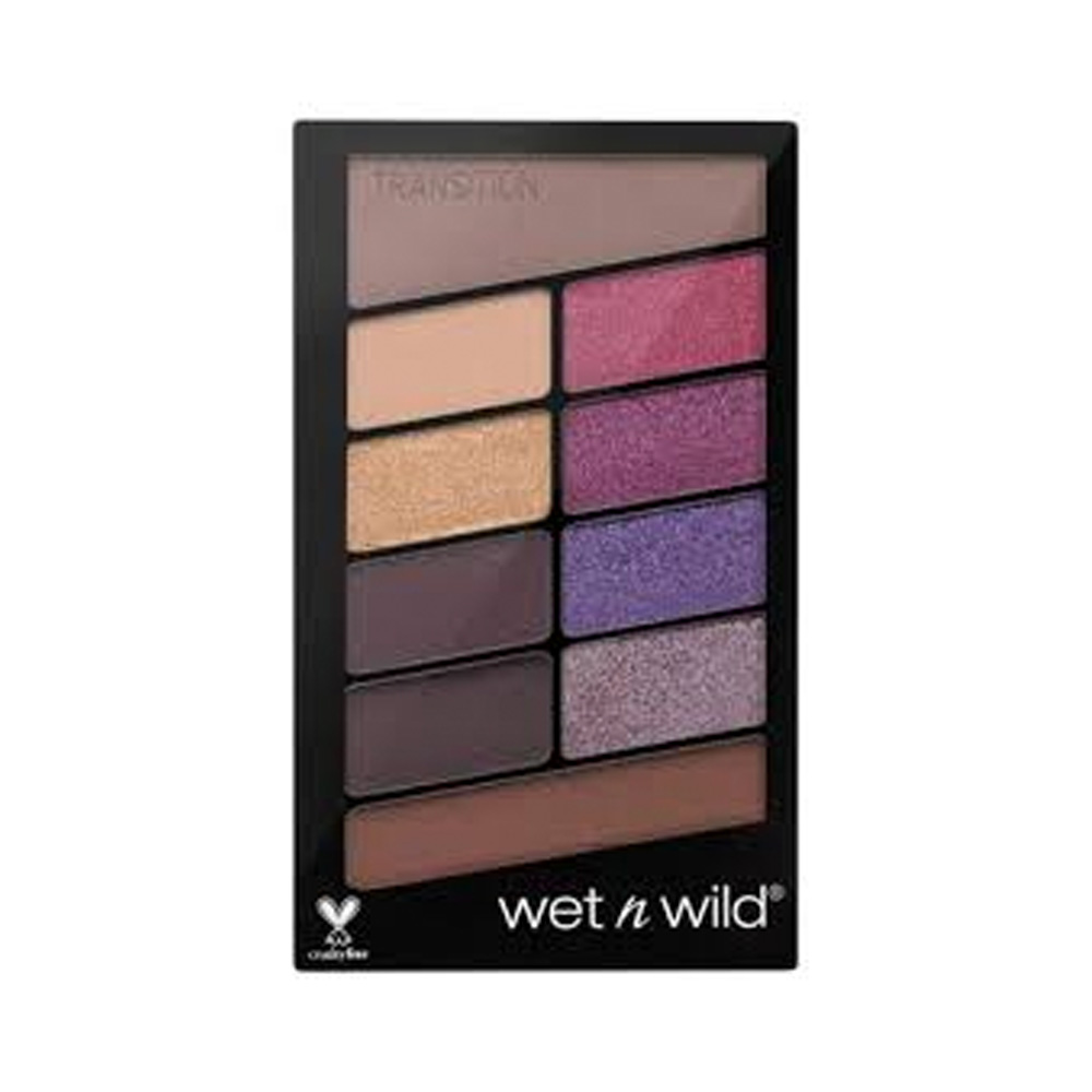 Paleta Wet N Wild de Sombra 10 Colores V.I.P Morado