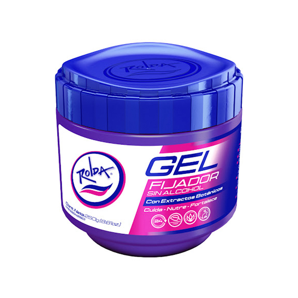 Gel Fijador Rolda Extractos Botánicos Morado 250g