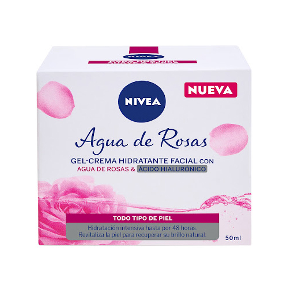 Gel Facial Nivea Hidratante Agua / Rosas 50ml