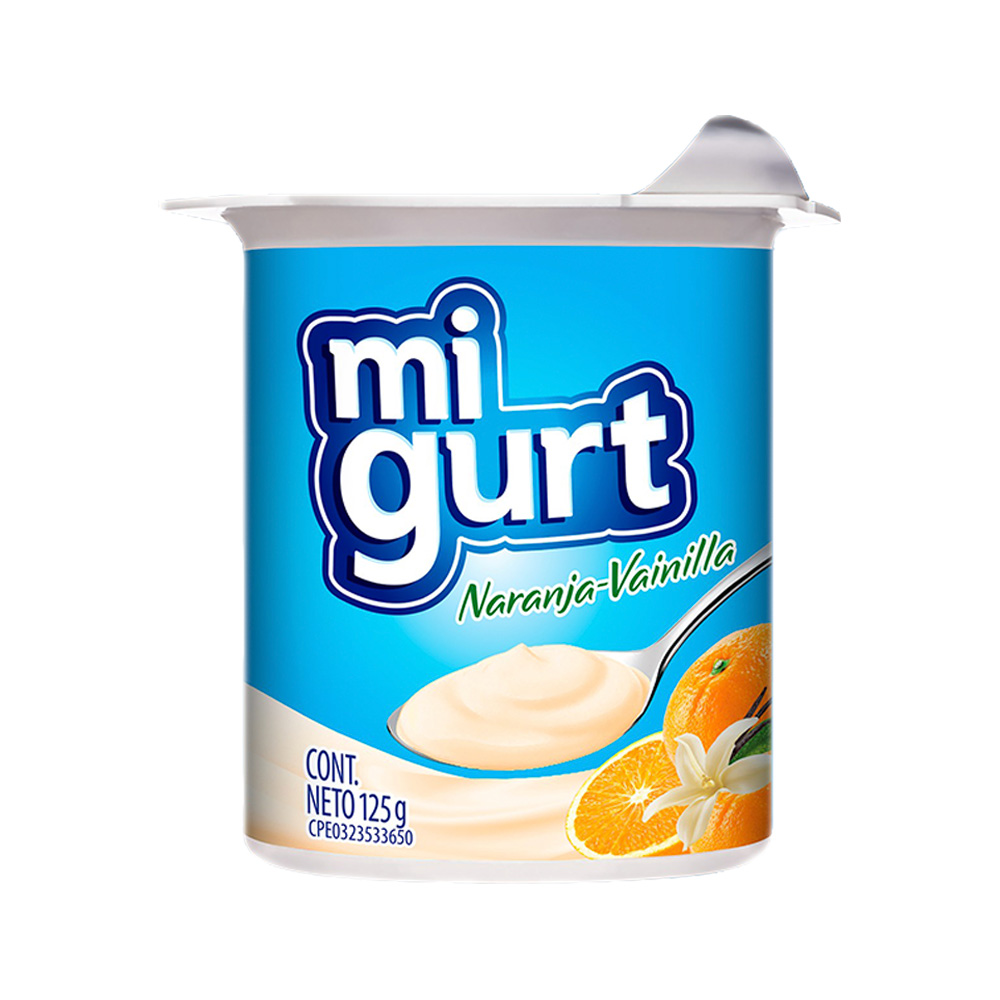 Yogurt Migurt Naranja Vainilla 125g