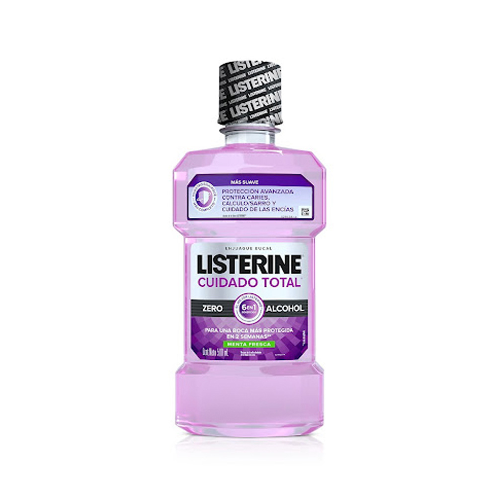 Enjuague Bucal Listerine Cuidado Total Zero 500ml