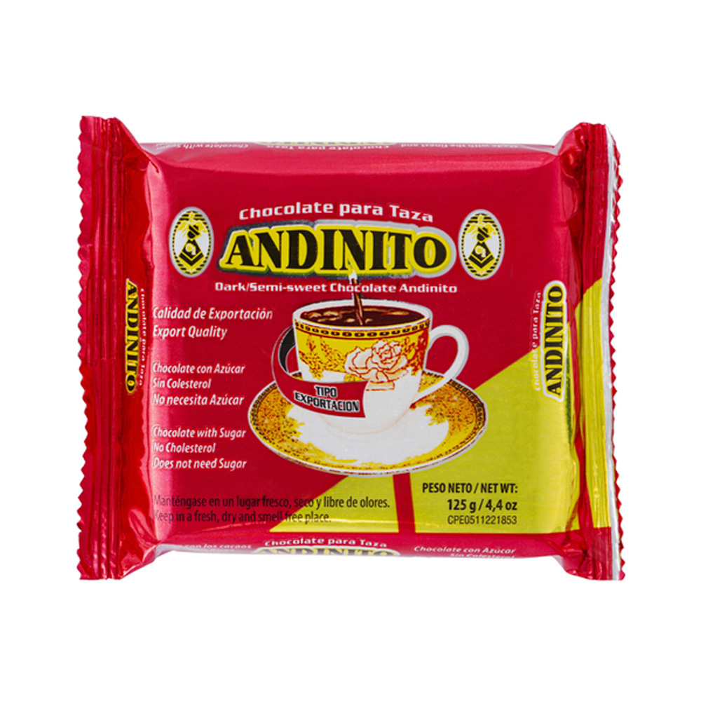 Chocolate de Taza con Azúcar Andinito 125g