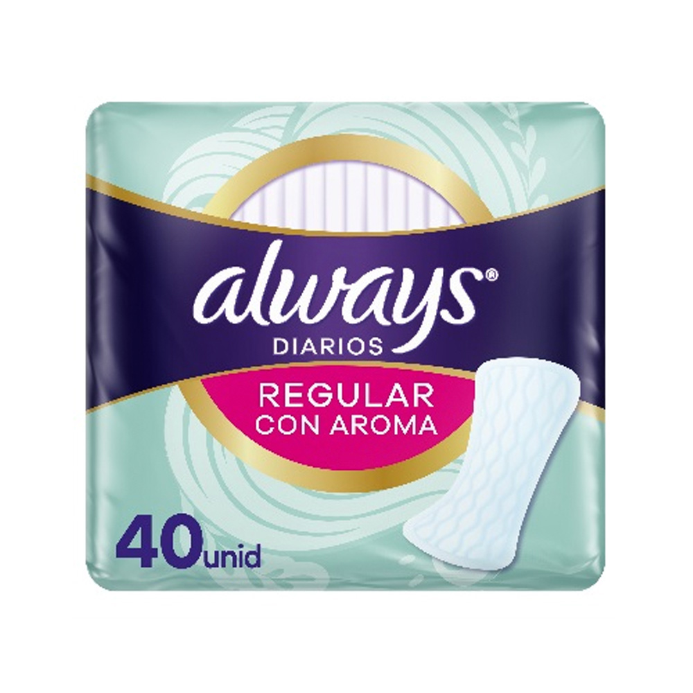 Protectores Diarios Always 40uds