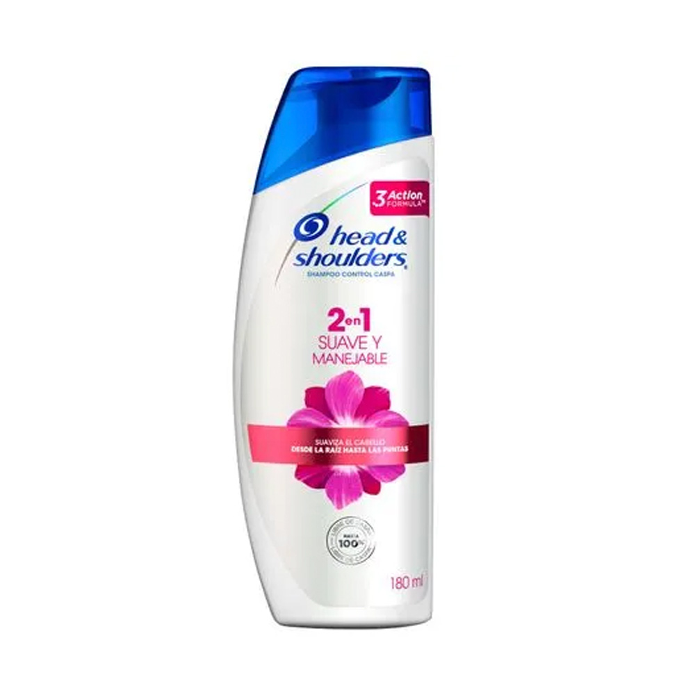 Champú Head&Shoulders 2en1 Suave y Manejable 180ml