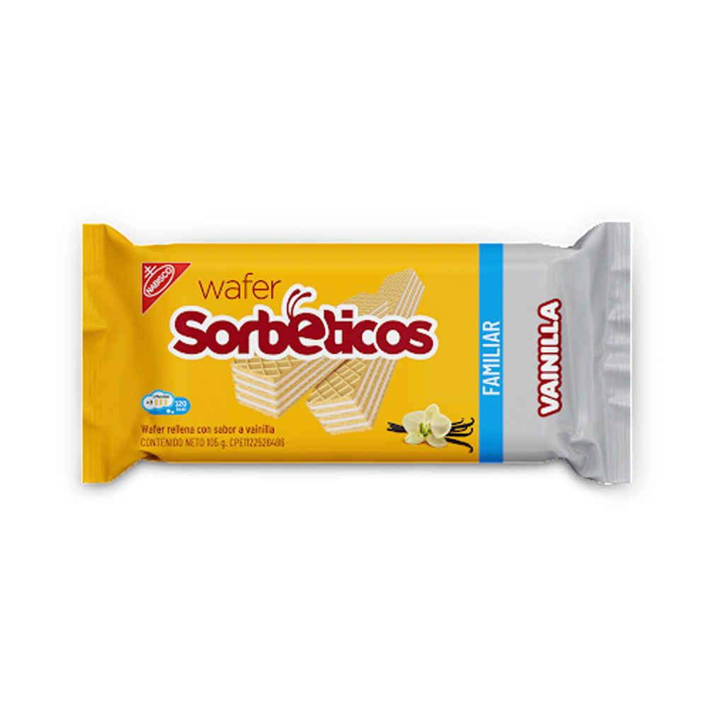 Galleta Sorbetico Familiar Vainilla 105g