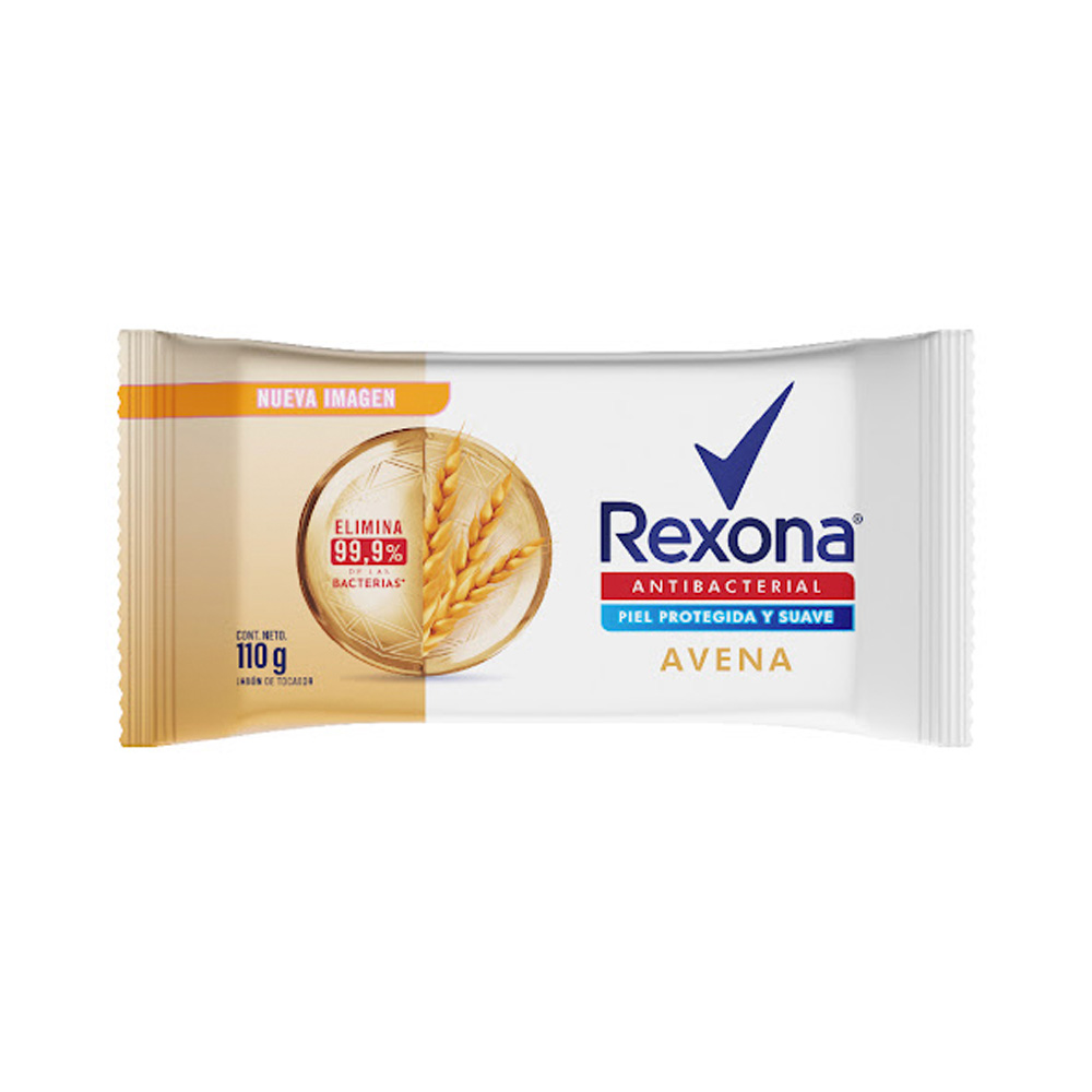 Jabón en Barra Rexona Antibacterial Avena 110g