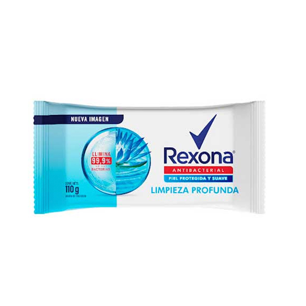 Jabón en Barra Rexona Antibacterial Limpieza Profunda 110g