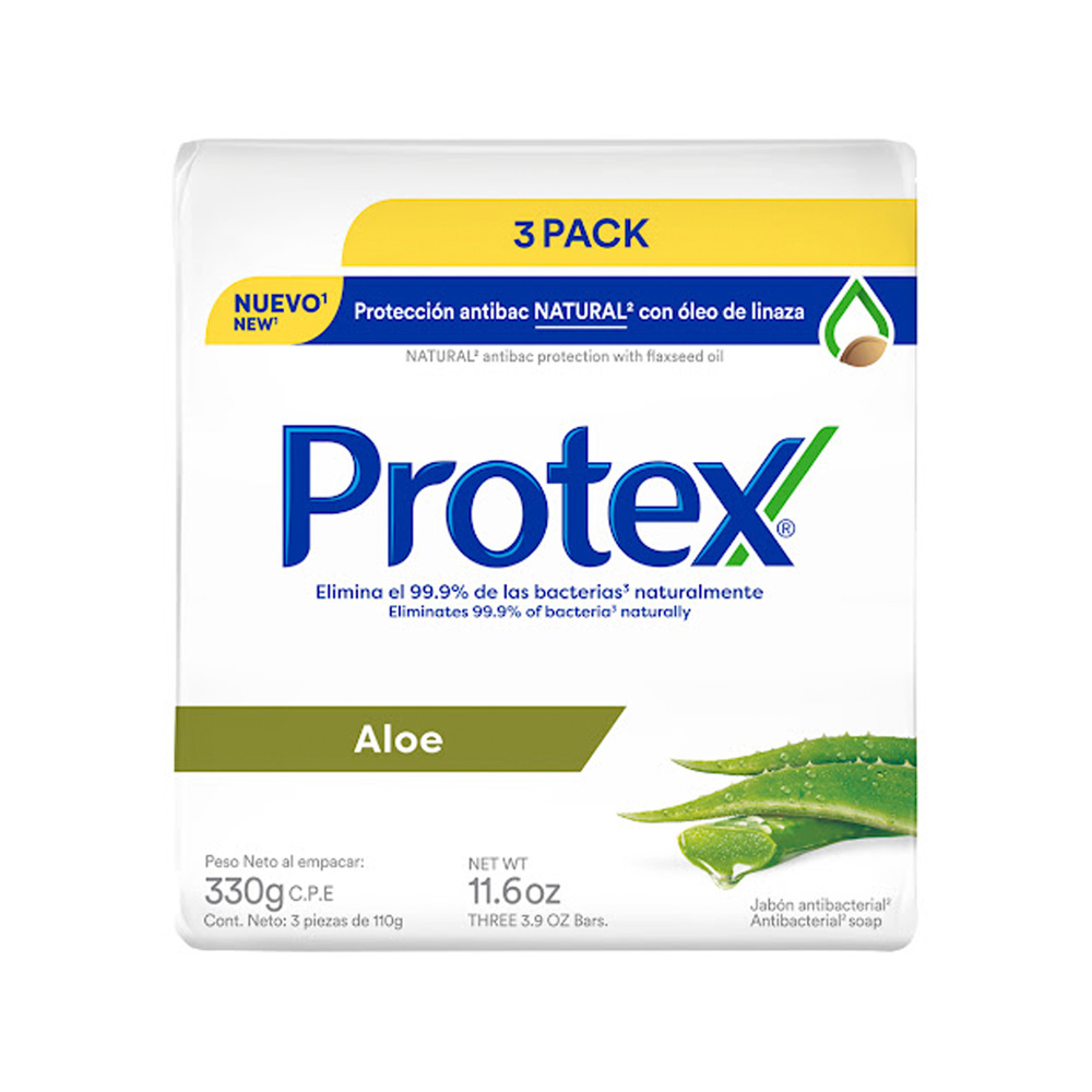 Jabón en Barra Protex Aloe 3x110g