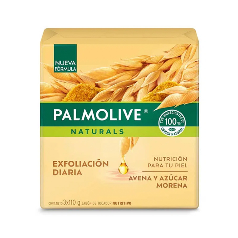 Jabón en Barra Palmolive Avena/Azucar M 3x110g