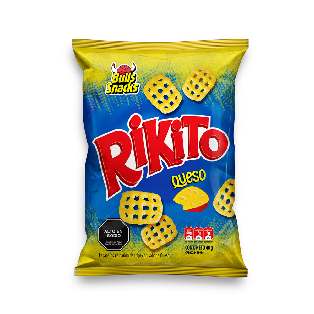 Snack Bulls Snacks Rikito Queso 40g