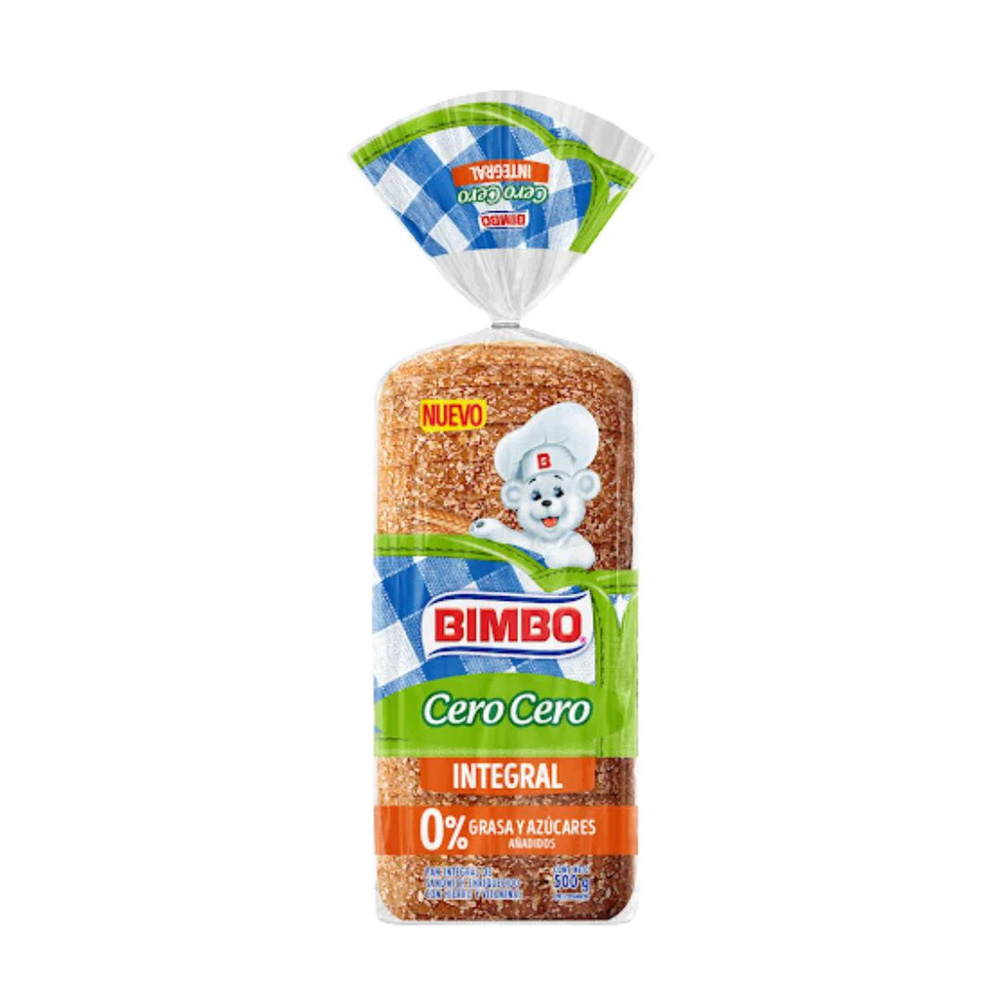 Pan Integral Bimbo Cero Cero 500g